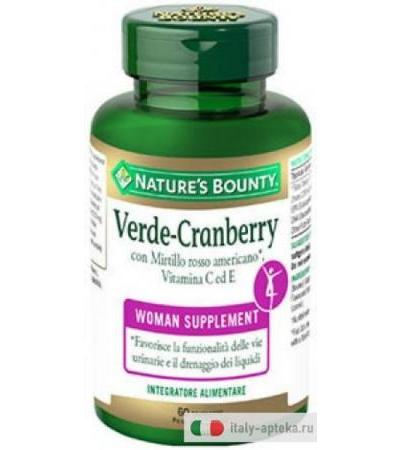 Nature's Bounty Verde-Cranberry 60 tavolette
