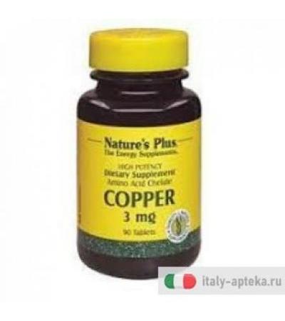 Nature's Plus Rame Integratore Alimentare 3mg 90 Tavolette