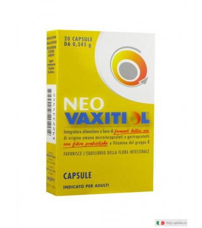 Neo Vaxitiol integratore di fermenti lattici vivi con fibre prebiotiche 20 cps