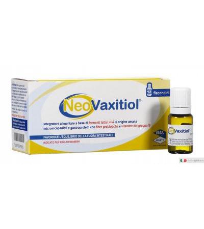 Neo Vaxitiol Integratore di fermenti lattici vivi e vitamine 12 flaconcini Neovaxitiol
