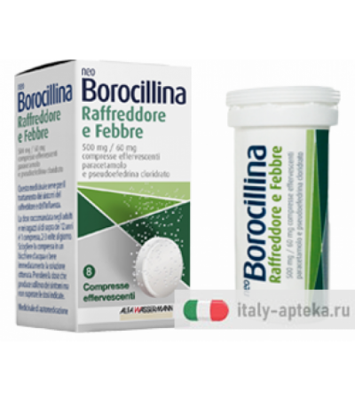 NeoBorocillina Raffreddore & Febbre 8 compresse effervescenti