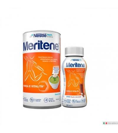 Nestlé Meritene Forza e Vitalità Polvere Neutra +Drink Cioccolato