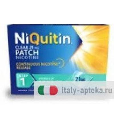 NiQuitin 21mg/24 ore Cerotti Transdermici con nicotica Fase 1 per smettere di fumare 7 cerotti