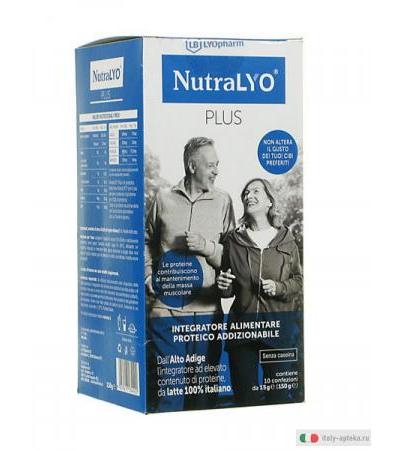 Nutralyo Plus Integratore alimentare proteico addizionale 10 confezioni da 15 g