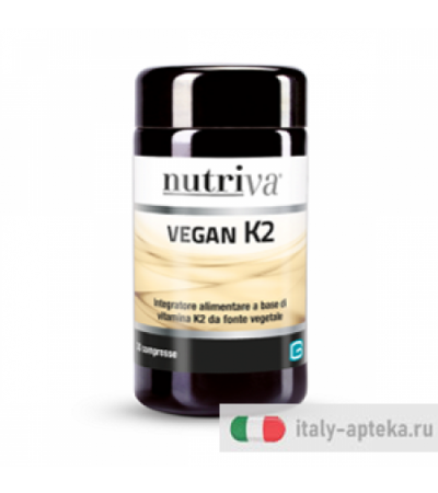 Nutriva Vegan K2 integratore alimentare utile per il mantenimento delle ossa 30 compresse