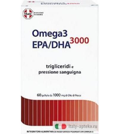 Omega 3 EPA/DHA 300 trigliceridi e pressione sanguigna 60 gellule