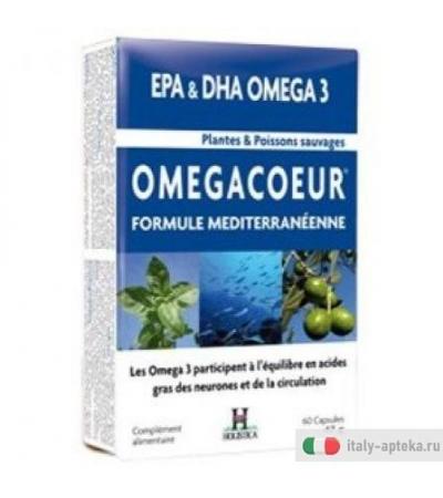 Omegacoeur integratore di olio di pesce selvaggio e piante 60 capsule