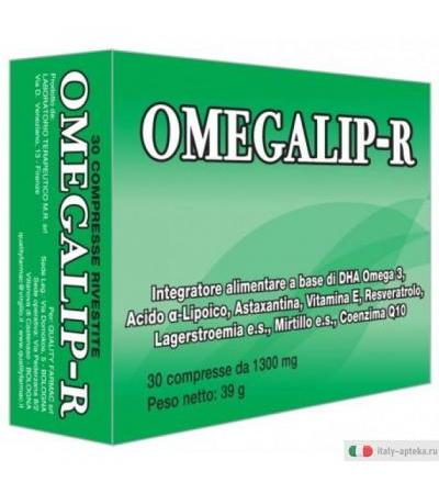 Omegalip R controllo del colesterolo e benessere cardiovascolare 30 compresse