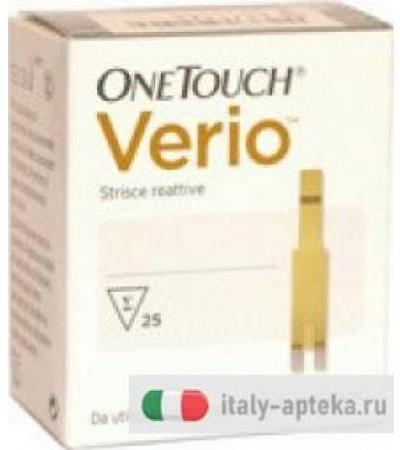 OneTouch Verio glicemia 25 strisce reattive
