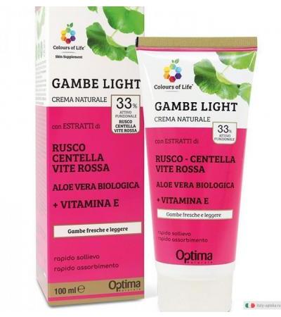 Optima Colours of Life Gambe Light Crema per gambe e caviglie 100ml
