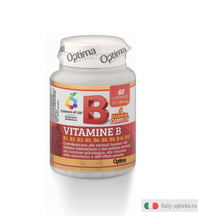 Optima Colours of Life Vitamina B integratore 60 compresse