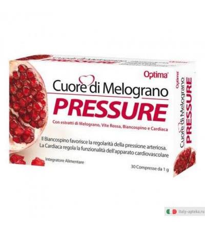 Optima Cuore Melograno Pressure integratore alimentare per la pressione 30 compresse