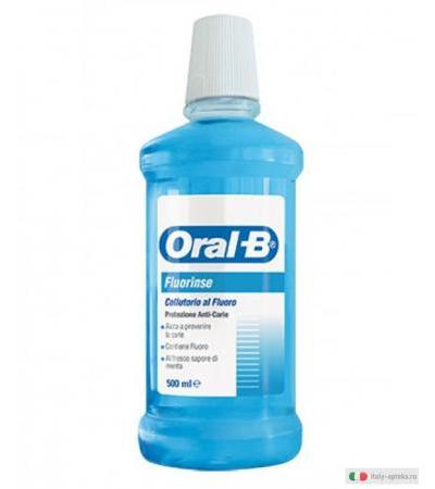 Oral-B Fluorinse Collutorio del fluoro al sapore di menta che aiuta a prevenire le carie 500ml