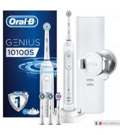 Oral-B Genius 10100S Spazzolino Elettrico Ricaricabile bianco