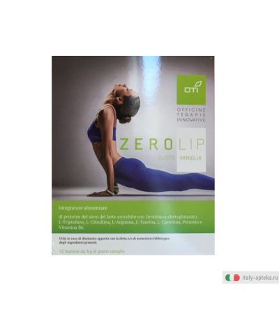 Oti Zero Lip integratore alimentare per soggetti sovrappeso 42 bustine gusto vaniglia