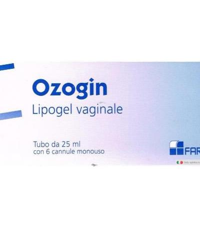 Ozogin Lipogel Vaginale Tubo da 25ml con 6 cannule monouso
