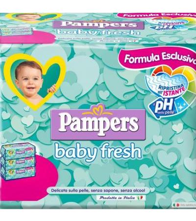 Pampers Baby Fresh Salviettine per una pulizia perfetta 210 pezzi