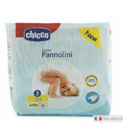 Pannolini Chicco DRY FIT 4-9 Kg Midi - Taglia 3