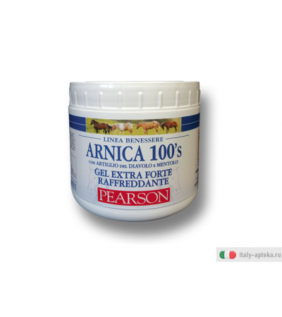 Pearson Arnica 100's Gel Extra Forte Raffreddante con artiglio del diavolo e mentolo 500ml