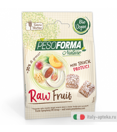 Pesoforma Nature Raw Fruit mini snack proteici 32g