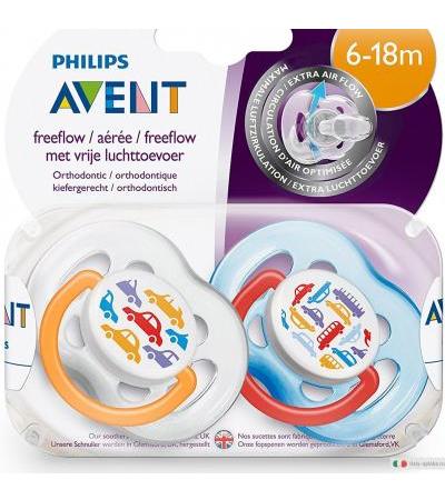 Philips Avent Freeflow succhietti ortodontici 6-18m