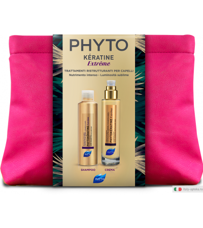 Phyto Box Phytokératine Extreme Shampoo e Crema + Trousse in Omaggio