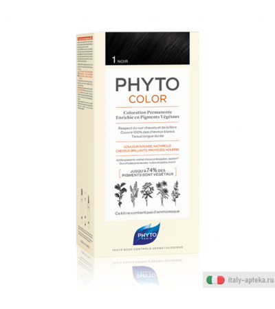 PhytoColor Colorazione Permanente a base di pigmenti vegetali n.1 Nero
