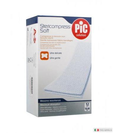 Pic Stericompress Soft compresse in tessuto non tessuto sterili 18x40 cm