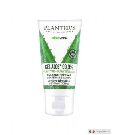 Planter's aloevera gel Aloe 99.9% lenitivo viso mani 50 ml