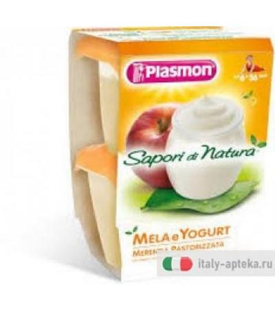 Plasmon Sapori di Natura 2x120g gusto mela e yogurt