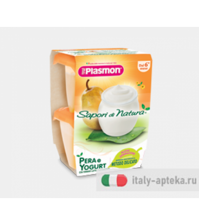 Plasmon Sapori di natura 2x120g gusto pera e yogurt