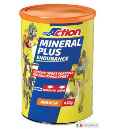 Pro Action Mineral Plus Endurance reidratazione gusto arancia 450 g