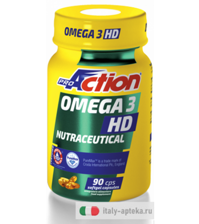 ProAction Omega 3 HD Nutraceutical 90 capsule softgel