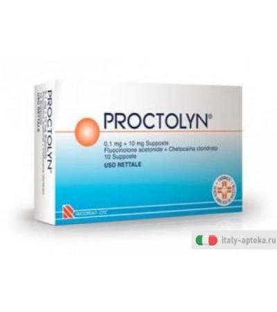 Proctolyn emorroidi 10 Supposte 0,1mg + 10mg