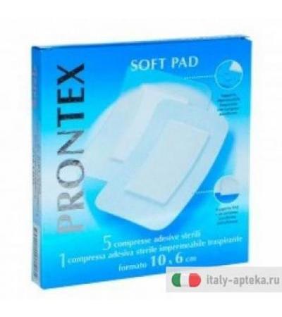 Prontex Soft Pad 10 x 6 cm compresse adesive sterili