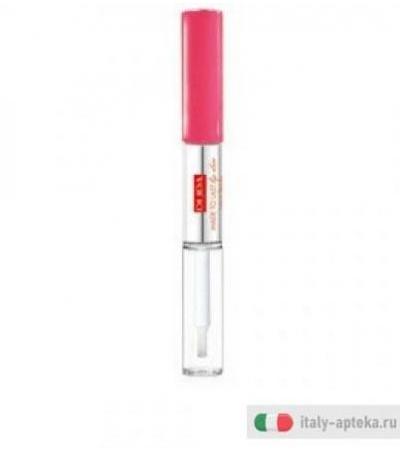 Pupa Made to Lip Duo Rossetto liquido Colore&Topcoat waterproof n. 002 Pink Sunrise