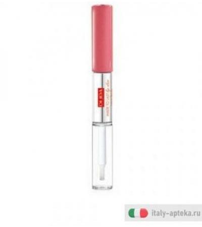 Pupa Made to Lip Duo Rossetto liquido Colore&Topcoat waterproof n. 009 Sweet Pink