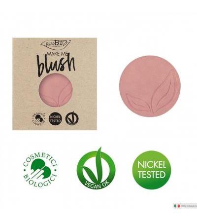 PuroBio Cosmetics Blush n.01 rosa satinato riflessi dorati