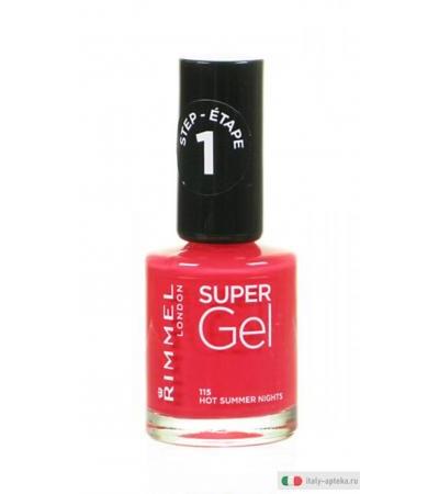Rimmel Super Gel manicure Colore 115 hot summer nights 12 ml
