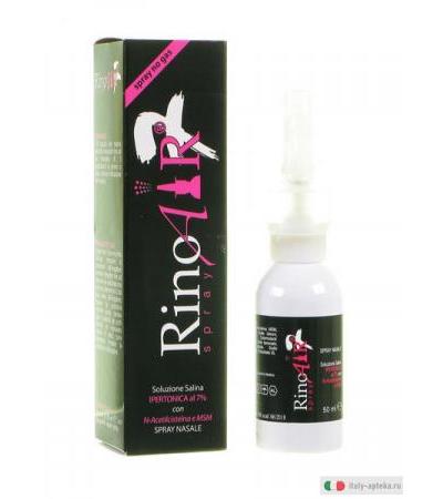 Rinoair 7% spray nasale no gas ipertonico con acetilcisteina 50 ml