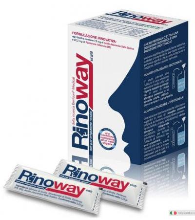 Rinoway Std sali per irrigazione nasale Isotonici con nebulizzatore 30 bustine