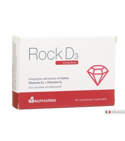 Rock D3 con vitamina D3 e vitamina K2 45 compresse