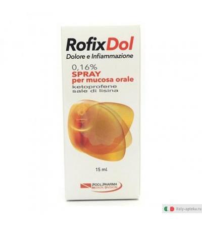 RofixDol Dolore e Infiammazione 0,16% Spray per mucosa orale 15ml