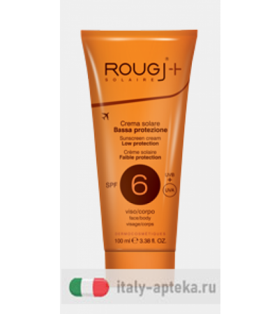 Rougj+ SPF6 Crema solare bassa protezione 100ml