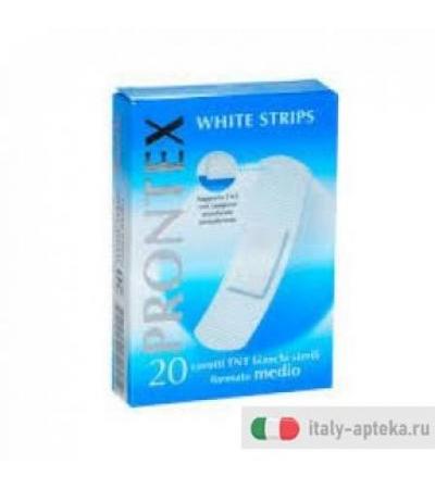 Safety Prontex white strips 20 cerotti tnt formato medio