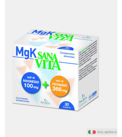 Sana Vita MgK integratore magnesio e potassio 30 bustine