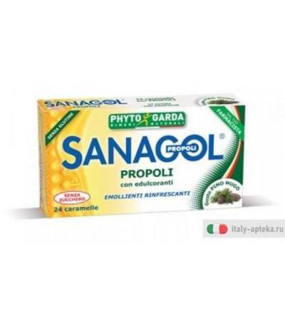Sanagol Caramelle Propoli gusto pino mugo 24 caramelle