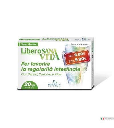 Sanavita Libero integratore alimentare utile per il benessere del transito intestinale 20 compresse