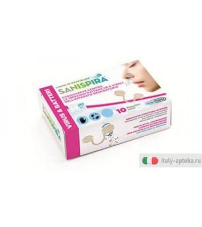 Sanispira Virus & Batteri 10 dispositivi nasali TG L