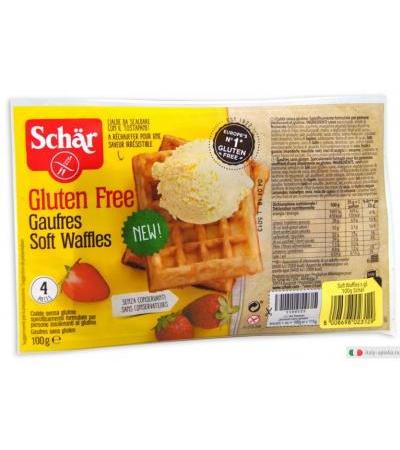 Schar Gaufres Soft Waffles cialde soffici senza glutine 4 pezzi